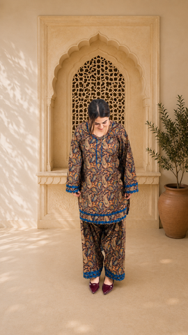 Royal Paisley Printed suit