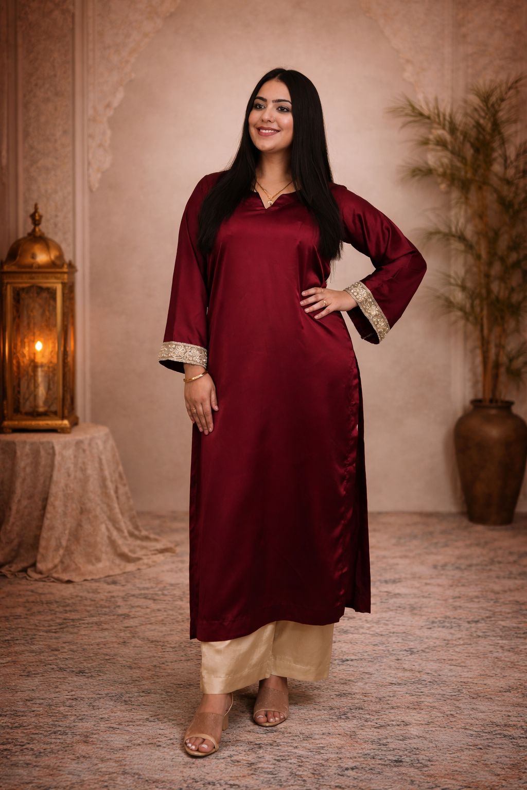 Long Kurti With Straight Plazo