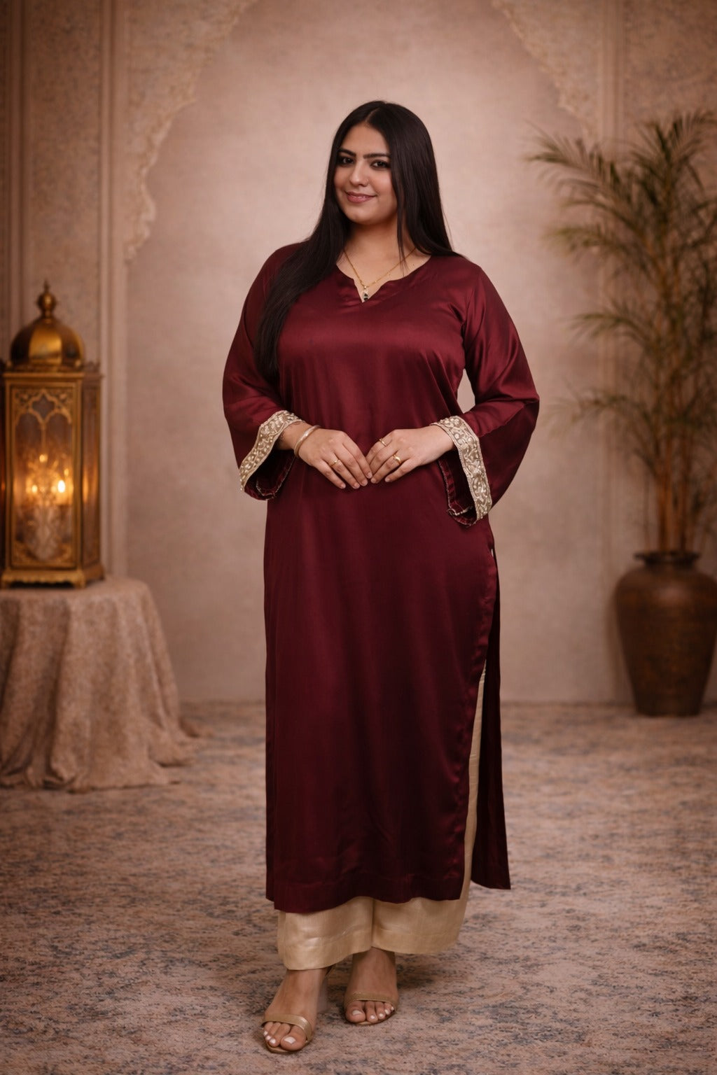 Long Kurti With Straight Plazo