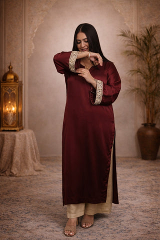 Long Kurti With Straight Plazo