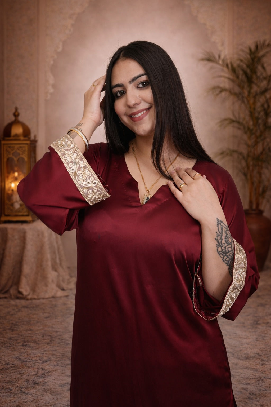 Long Kurti With Straight Plazo