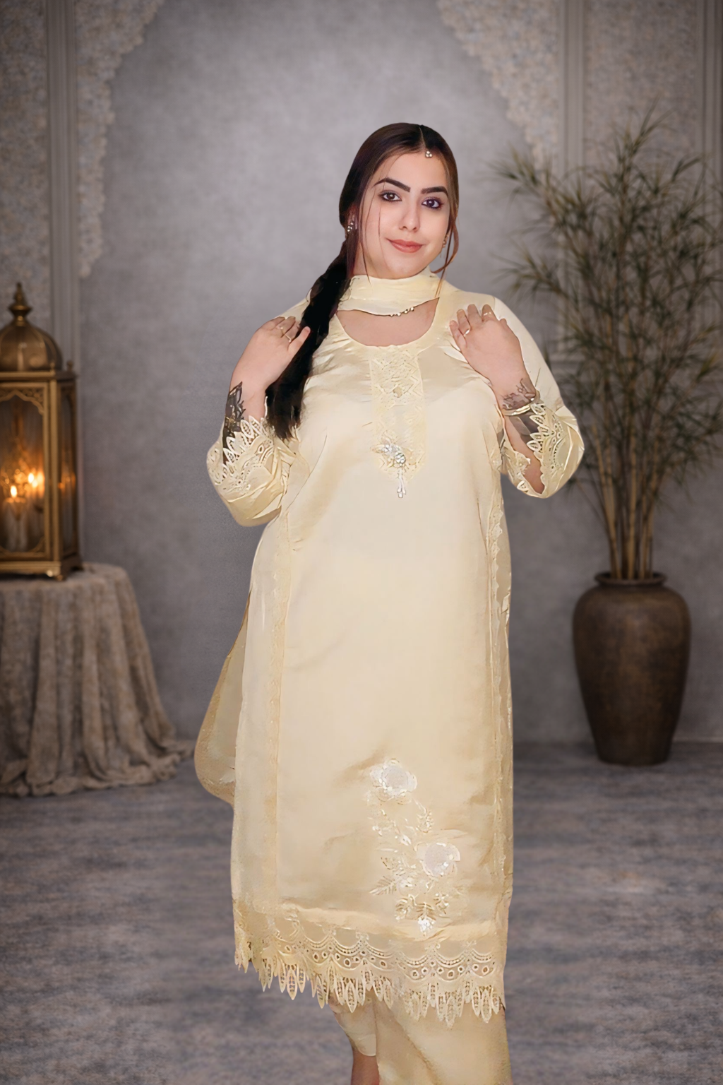 Lemon Cotton Suit